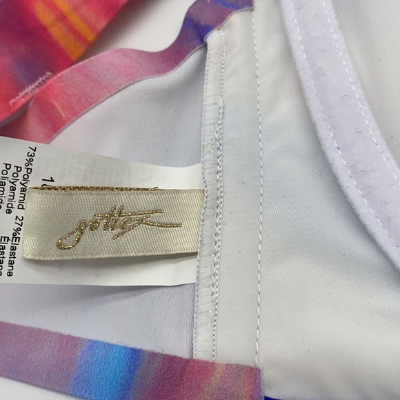 (B50) NEW Gottex Bikini Sunrise Top ONLY, Size 10, NWOT - Picture 7 of 10